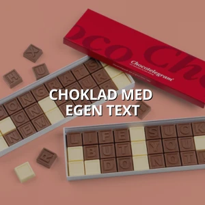 choklad med text